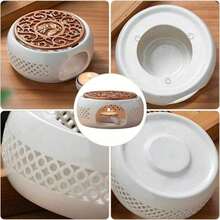 蜡烛茶壶加热器，带铁垫的陶瓷茶壶加热器，咖啡茶加热器，玻璃茶壶，不锈钢茶壶，陶瓷茶壶等