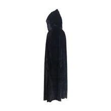 1pc Unisex Party Performance Hooded Cape Cloak With Velvet Fabric, Ideal For Various Festivals, Halloween Cosplay Costume, , Devil, Vampire, Dress Up,Festival Costume Props