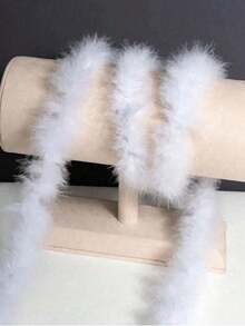 1 Stück bunte künstliche Fellboa 2m Plüschboa für Frauen zum Tanzen, Hochzeit, Party, Halloween, Bühnendekor, Feiertagsparty Kopfschmuck Accessoires, Schal Dekoration, geeignet für Geburtstag, Halloween, Weihnachten, Pferderennen, Teezeremonie, Silvester, Konzert und Heimdekoration, Tanzhochzeit, Bühnenauftritt, Karnevalskostüm und Accessoires, Partyzubehör, ideale Wahl als Geschenk - Verschiedenfarbig - Übersicht 2