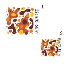 1 pieza/2 piezas/3 piezas Pegatinas de transferencia de calor de bloques de color abstractos creativos, decoración artística de moda para camiseta/máscara/jeans/mochila, lavables, pegatinas DIY unisex