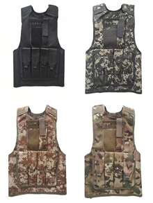 1 pezzo Gilet da esterno, Equipaggiamento CS, Gilet per il gioco del mangiare pollo, Armatura di livello tre per uomo e donna, Equipaggiamento traspirante, Gilet da allenamento, Con tasche sul retro in grado di contenere sacche d'acqua e altre attrezzature - Multicolore - Visualizzare 1
