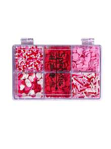 混合糖珠 - 糖果珍珠配四爪糖珠笔，礼盒包装，适用于烘焙蛋糕装饰、冰淇淋装饰和饼干装饰，也适用于婚礼、情人节、母亲节、圣诞节蛋糕装饰等场合。 - 彩色 - 查看 9