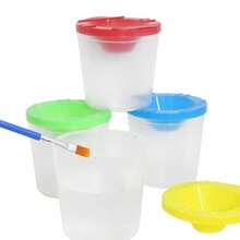 1/2/5pcs Set, Spill-Proof Painting Cups Without Painting Brushes, Multicolor Plastic Cups Suitable For DIY Painting Crafts