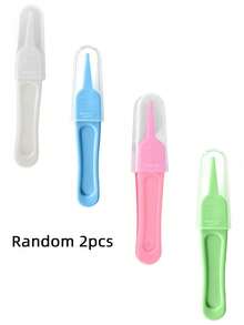 2pcs/1pc Newborn Nasal Cleaning Tweezers, Baby Earwax Remover Clip, Infant Nostril Cleaner, Nose Mucus/Booger Tweezer (Random Color) - Multicolor - View 11