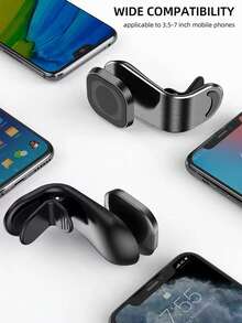 1 件创意新型磁性车载手机支架，强磁 7L 型汽车导航出风口手机支架，重力支架 - 均碼 - 查看 5