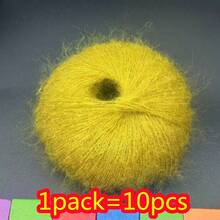 10pcs Mohair Yarn, Soft & Fluffy, Suitable For DIY Knitting, Crochet Sweater, Scarf, Cardigan, Hat - Multicolor - View 15