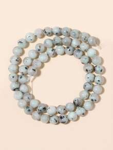 Cuentas de piedras naturales, cuentas sueltas de obsidiana, jade birmano, ojo de tigre, redondas y lisas, piedras preciosas de curación de energía para hacer joyas, pulseras y collares DIY