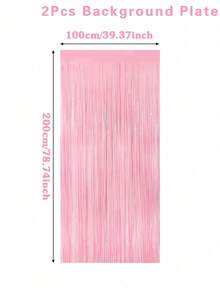 1/2/4/6pcs, Maca Pink Babe Shower Theme Party Background Decoration Rain Curtains, Gender Reveal Party Background Decoration Hanging Decoration Rain Curtains, 1st Birthday Newborn Girl Party Room Decoration Supplies, Gender Reveal Party Wedding Birthday Party Photo Prop, Birthday Hanging Decoration, Baby Shower Gift, Babe Shower Decoration, Gender Reveal Decoration, First Tooth Party Decoration, I Got My First Tooth - Maca Pink - View 12