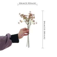 Artificial Flower Bouquet, Colorful Realistic Fake Flowers Bouquet Valentines Day Present - Purple - View 8