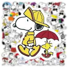 50 Pcs Dog Stickers, Snoopy Graffiti Stickers, Water Bottles, Suitcases, Laptops, Hand Accounts, Waterproof Stickers