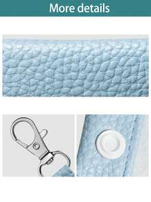 Novo porta-moedas de couro sintético com estampa de lichia, organizador de cabos e chaveiros de cor sólida, adequado para porta-moedas diário, estilo fofo, moda minimalista, lançamento primavera/verão, prático para o outono, presente de Natal, presente de Dia dos Namorados