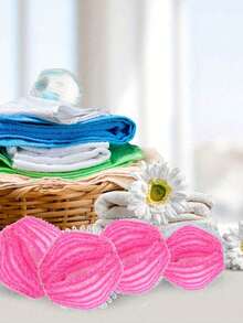 宠物毛发去除洗衣机球，蓬松洗衣球 - 防，洗衣机清洁球，可重复使用且耐用的绒毛收集器，保持衣物和床上用品无毛，宠物主人必备 - 提升您的洗衣体验 - 紅色 - 查看 4