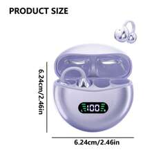 Auriculares inalámbricos LIFEBEE de oreja abierta 5.4, auriculares inalámbricos tipo clip, pantalla LED de batería, control táctil, auriculares deportivos inalámbricos para correr, diseño de oreja abierta - Unitalla - Ver 10