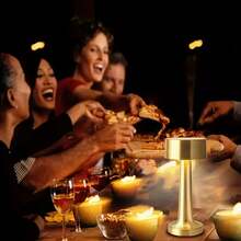 1pc Simple Metal USB Light, Creative Decorative Lamp, USB Charging, Touch Dumbbell Bar Restaurant Living Room Atmosphere LED Light