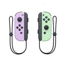 VIAJELUZ 1 set de control inalámbrico de juego Púrpura/Verde con vibración dual, sensor de movimiento de 6 ejes, encendido con un solo toque, batería de litio de 800mAh para Switch Lite y Switch OLED - Lila Púrpura - Ver 8