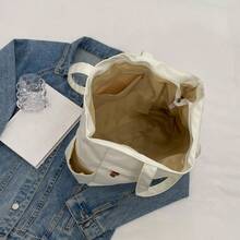 حقيبة يد نسائية من النايلون، حقيبة كبيرة السعة للتنقل، حقيبة يد بسيطة ذات لون أحادي