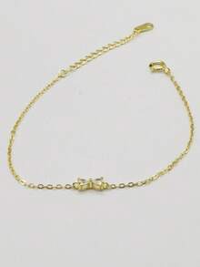 1 brățară din argint sterlin S925 cu fundă, pentru femei, încrustată cu diamante și cu un design de nișă. Are un stil modern și minimalist, potrivită pentru cele mai bune prietene și pentru asortarea zilnică a femeilor și, de asemenea, un cadou excelent pentru mame, surori și iubite.