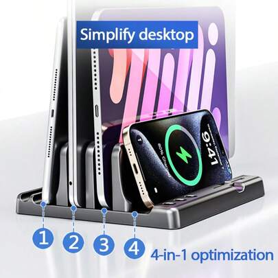 1 pieza Soporte ajustable de escritorio para portátil, de ABS, soporte vertical para portátil, apto para MacBook, soporte vertical para almacenamiento de iPad/Tablet