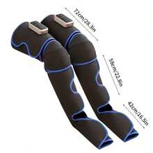 1PC Wireless Charging Full Leg Massager With Heating And Vibration - 4 Modes, Large Screen Display, Soft Fabric, Breathable Design, Suitable For Calves, Thighs, Knees, Ankles And Soles - Perfect Gift For Both Men And Women, Muscle Recovery Tool | Stylish And Modern Massager | Soft And Breathable Fabric, Mother's Day Gift, Father's Day Gift, Gift For Mom On Mother's Day