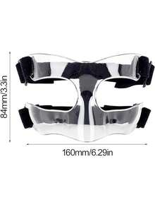 Careta Protectora Facial Ajustable de Plástico Transparente para Baloncesto y Softball - Adecuada para Todas las Edades - transparente - Ver 7