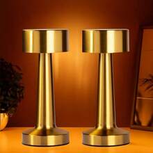 1pc Simple Metal USB Light, Creative Decorative Lamp, USB Charging, Touch Dumbbell Bar Restaurant Living Room Atmosphere LED Light