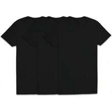 Men's Crew Tee Undershirts, Wicking,, Big & Tall Available - 黑色 - 3 件裝 - 查看 11
