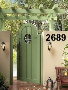 1 件现代 0-9 数字金属墙饰,家庭住址金属门牌号,房屋车库门,户外邮箱号码,墙面装饰,适用于家庭入口、门廊、商店、咖啡厅、花园、庭院别墅、办公室、户外使用、婚礼、生日、乔迁、万圣节、圣诞节和感恩节,理想的装饰礼物 - 彩色 - 查看 13