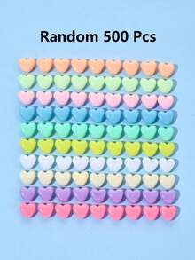 100/200/500pcs 15mm Acrylic Matte Pentagram Beads, Spring Colors, For DIY Handmade Bracelets And Necklaces, Educational Beads To Promote Intellectual Development