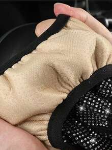 1 pieza Funda para volante de coche decorada con rhinestones - Multicolor - Ver 5