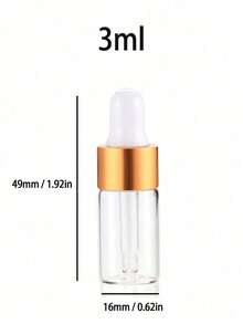 1ml/2ml/3ml/5ml - Bottiglie contagocce in vetro smerigliato - Flaconi campione ricaricabili per oli essenziali e profumi con contagocce in vetro e tappo contagocce; Piccoli flaconi per siero e contagocce per aromaterapia, sieri per la cura della pelle, campioni cosmetici, miscele fai-da-te, test di fragranze e viaggi; Dispenser in vetro portatile e a prova di perdite, riutilizzabile - Ideale per profumieri, estetiste, truccatori, terapisti e amanti dei viaggi
