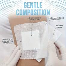 Approved Large Non-Woven Fabric Adhesive Wound Bandages, Low Sensitivity, Sterile Dressing Stickers For Emergency Treatment Of Large Wounds