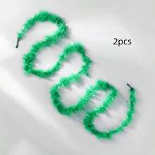 1 Stück bunte künstliche Fellboa 2m Plüschboa für Frauen zum Tanzen, Hochzeit, Party, Halloween, Bühnendekor, Feiertagsparty Kopfschmuck Accessoires, Schal Dekoration, geeignet für Geburtstag, Halloween, Weihnachten, Pferderennen, Teezeremonie, Silvester, Konzert und Heimdekoration, Tanzhochzeit, Bühnenauftritt, Karnevalskostüm und Accessoires, Partyzubehör, ideale Wahl als Geschenk - Verschiedenfarbig - Übersicht 20