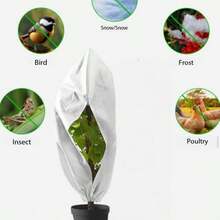 Winter Plant Blanket: Thickened Non-Woven Frost Cover With Thermal & Moisture Control. Keeps Shrubs, Roses & Delicate Plants In Freezing Temps. - Multicolor - View 15