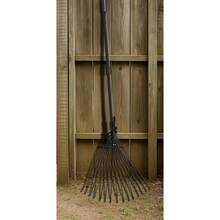 Collapsible Garden Rakes - Garden Rake 25 Tines - 31-67 Inch Adjustable Rakes For Lawns, Artificia - Heavy Duty Metal Tines - Black - Default - View 5