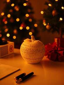 1 pieza Decoración de resina con forma de manzana, adorno de estilo lujoso y creativo, adecuado para escritorio, oficina, estantería, entrada, sala de estar, decoración del hogar, Navidad, Nochebuena, decoraciones navideñas, decoración de habitación, invierno