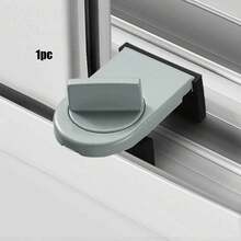 铝合金推拉门窗锁，重型铝制安全锁，可调节推拉门窗防盗锁楔，加强防盗，家庭保护限制器，可调节推拉门窗防盗锁插头，推拉门固定夹，推拉门锁，具有防夹、防盗、防坠落功能和锁，用于家庭安全