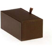 MRCUFF Par de gemelos de nudo verde en una caja de regalo de presentación y paño de pulido - 1 - Ver 6