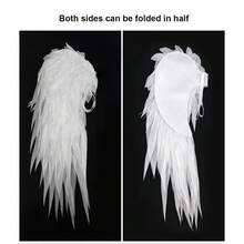 Adult Angel Wing Lightweight Feather Angel Wings And Halo Headband Cosplay Costumes Props For Party Accessories - 白色 - 查看 9