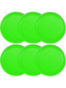 6pcs/Set Air Hockey Pucks, Full Size Heavy Duty Replacement Air Hockey Balls For Game Table Accessories