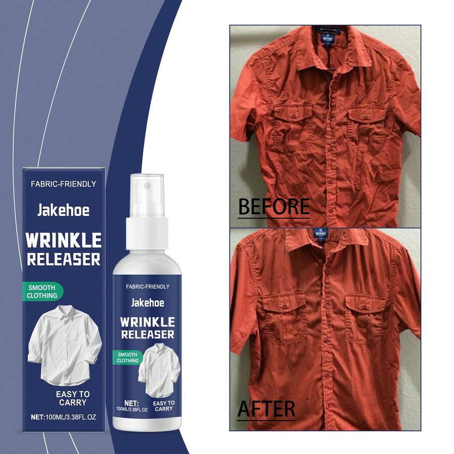 Anti-Wrinkle & Anti-Static Spray - Quickly Removes Wrinkles From Clothes, Leaving Them Smooth And Fresh. Can Be Used On Clothes, Curtains, Bedsheets, Etc. To Quickly Eliminate Static. Suitable For Home Use, Travel Or Quick Clothing Touch-Ups. Gift