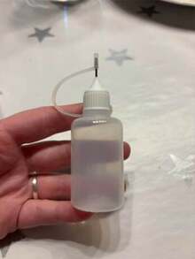 1/3 件 30 毫升空胶水瓶，带针头精密尖端涂抹器瓶，可再填充，液体分配瓶滴瓶，易挤压涂抹器，适用于卷纸 DIY 工艺学校