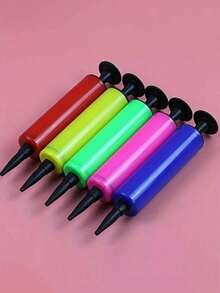 5pcs/3/1 Portable Air Pump Hand-Held Inflator Balloon Pump Hand Held Inflator Air Pump Balloon Inflator Hand Operated Push Air Pump, Suitable For Balloons, Travel Pillows, Sports Balls, Birthday Parties, Celebrations, Holidays, Weddings, Balloons, Christmas Decorations (Random Color),Christmas Mother's Day Graduation