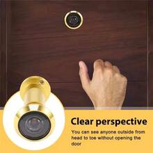 200 Degree Peephole Door Viewer With Rotary Privacy Cover, Easy Installation, Suitable For 40-60 Mm Thickness Home, Office, Hotel Doors - Multicolor - View 5