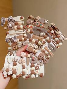 15pcs/Set Cute Colorful Hair Clips For Girls - Multicolor - View 5