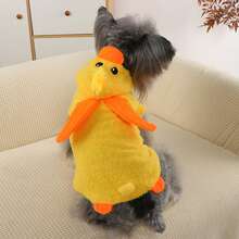 Süße Hundemode Halloween Enten Kostüm Plüsch Kapuzen Weich Warm Winter Haustier Bekleidung