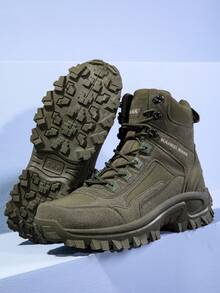 Stylish Winter Mid-Calf Training Boots, Durable Snow Boots, Waterproof Outdoor Hiking Travel Sports Shoes