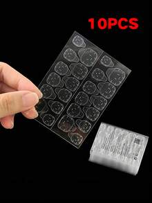 5/10/20/30/60张装透气双面胶贴，超强粘性假指甲胶贴，透明柔韧，适用于美甲、果冻胶、美甲用品、化妆工具、美甲艺术工具