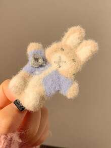 1 Stück süßer Hasen-Design Haarclip für Frauen, Pony-Clip, süßer und frischer Stil geeignet für den täglichen Gebrauch, Partys, Geburtstage, Valentinstag, Familie, Schule, Strand, Arbeit, Pendeln, Urlaub, Geburtstagsgeschenk, Schulanfang, Outdoor-Aktivitäten, Haarstyling