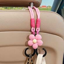 1pc Car Seat Back Hanger Hooks, Dual-Head Hooks For Handbags And Bags, Car Interior Accessory, Convenient Headrest Hanger, Car Decor Attachment - A - View 3