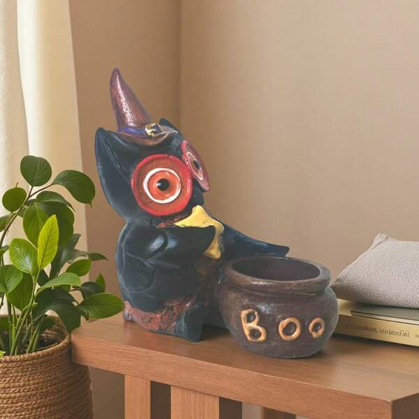 Halloween Owl Desktop Decor, Home Accessories, Craft Items